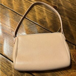 Talbots Cream /Blush Leather mid-size Bag